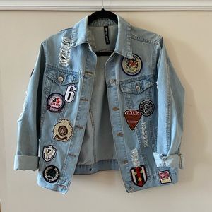 Design Lab Light Wash Denim Jacket